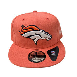 New Era 9Fifty Orange Denver Broncos NFL Strapback Men's Fitted Cap Hat NEW
